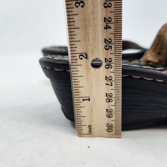 Hush Puppies Cyprus Slide Comfort Sandals Open Toe Vegan Leather Black Size US 6 - Picture 10 of 11